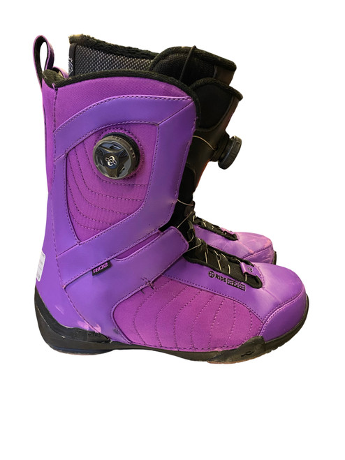 Vist Large View of Product Image Which is Used Ride HIPHY Womens Snowboard Boots Purple Senior 10