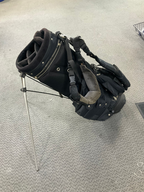 Vist Large View of Product Image Which is Used 6-WAY GOLF BAG Mens Stand Bag Black