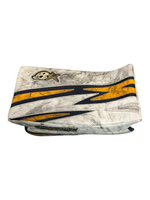 Vist Large View of Product Image Which is Used Brians G-NETIK Junior Goalie Blocker White