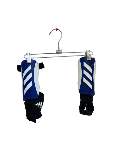Vist Large View of Product Image Which is Used Adidas Soccer Shin Guards Junior LG Royal Blue  