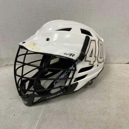 Vist Large View of Product Image Which is Used Cascade CPV R Lacrosse Helmet White MD