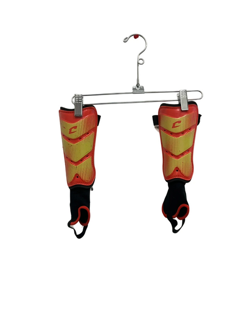 Vist Large View of Product Image Which is Used Champro Soccer Shin Guards Small Orange