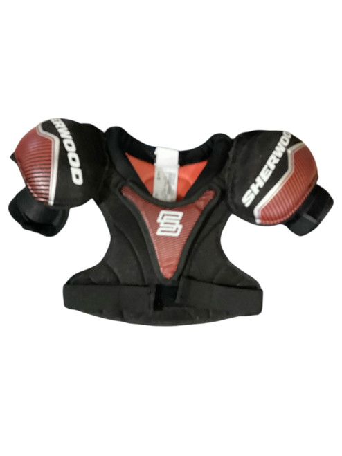 Vist Large View of Product Image Which is Used Sher-wood CODE III Youth Shoulder Pads MD