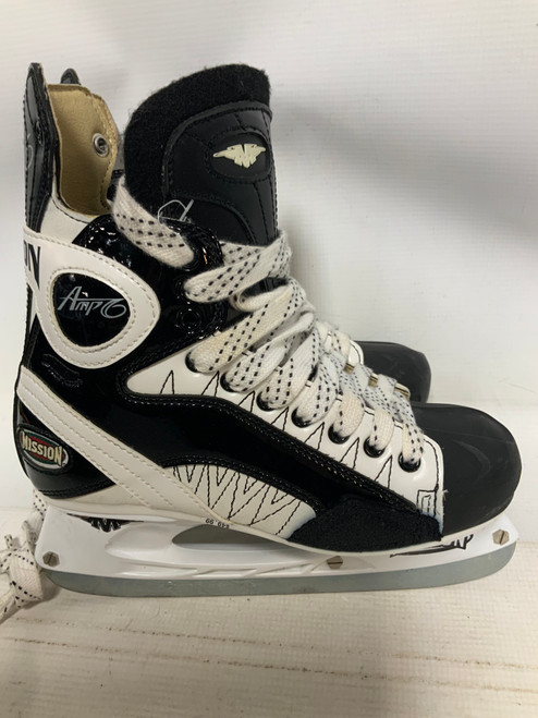 Vist Large View of Product Image Which is Used Mission AMP 6 Intermediate Hockey Skate Intermediate 5.0