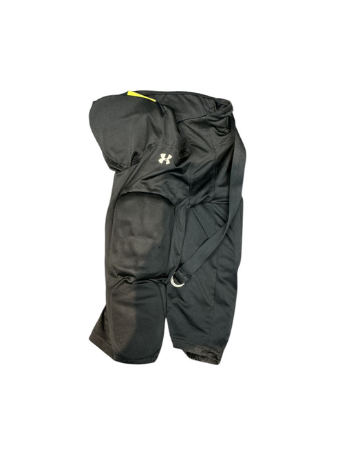 Vist Large View of Product Image Which is Used Under Armour Youth FB Integrated Pants Black LG