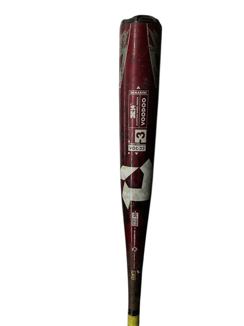 Vist Large View of Product Image Which is Used Demarini VOODOO VOC-22 X14 BB/SB High School -3 Bat 31"