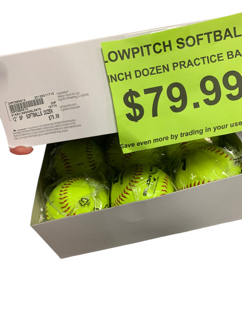 Vist Large View of Product Image Which is New 12" SP  SOFTBALLS DOZEN