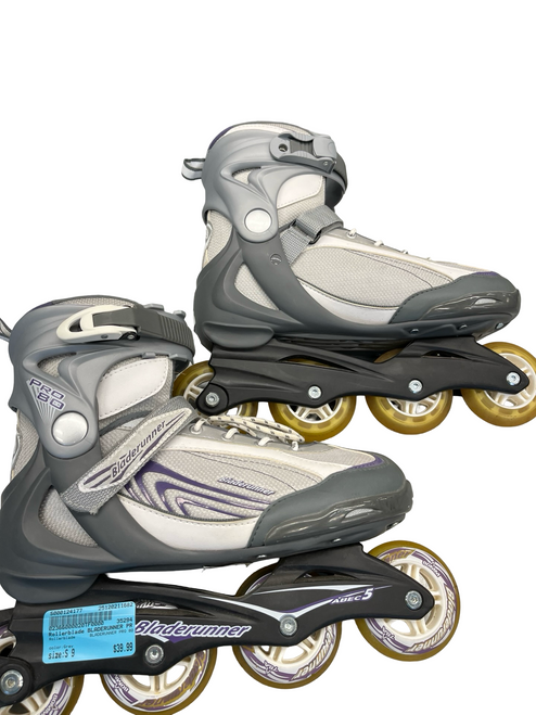Vist Large View of Product Image Which is Used Rollerblade BLADERUNNER PRO 80 Senior Rec Fitness Skates Grey Senior 9