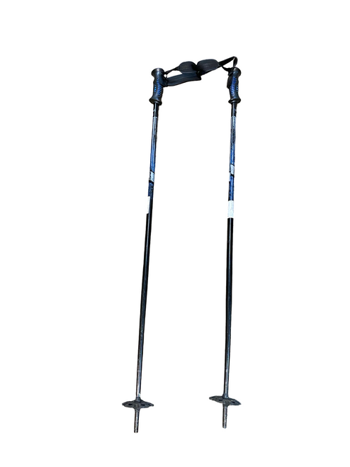 Vist Large View of Product Image Which is Used USA WHITE WOODS Mens DH Ski Pole Black 110 cm / 44 in