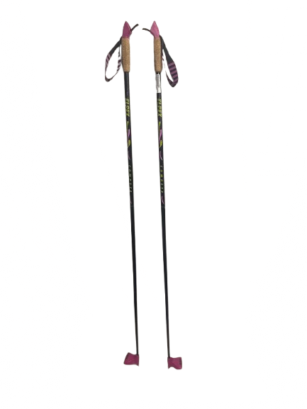 Vist Large View of Product Image Which is Used ELPEX COMPETE XC POLES Mens XC Ski Poles Black 140 cm / 56 in