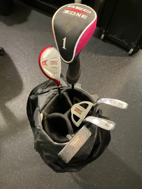 Vist Large View of Product Image Which is Used Red Zone RED ZONE YOUTH SET Jr Package Set RH White/Black/Red 7 Piece