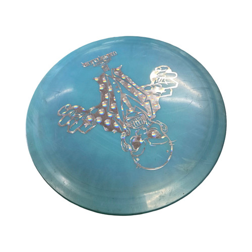 Vist Large View of Product Image Which is Used Discraft UNDERTAKER BIG Z Disc Golf Driver Carolina Blue