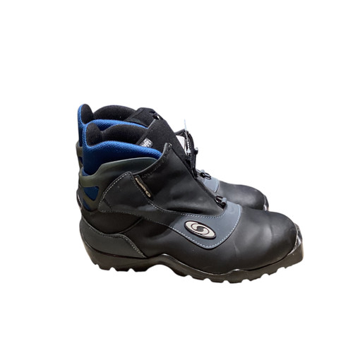 Vist Large View of Product Image Which is Used Salomon Mens SNS XC Ski Boots Navy Blue M 09.5 / W 09.5-10