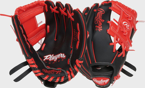 Vist Large View of Product Image Which is New RAWLINGS PLAYER SERIES-10" BLACK/SCARLET