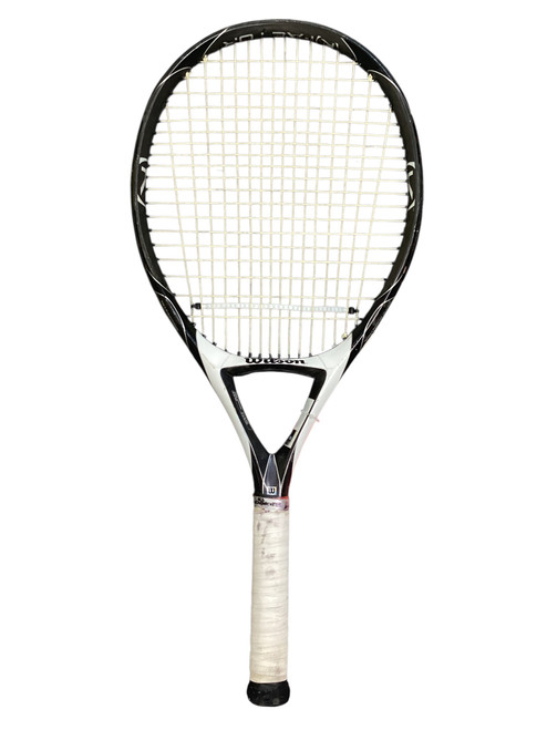 Vist Large View of Product Image Which is Used Wilson K FACTOR ONE Adult Tennis Racquet White Unknown