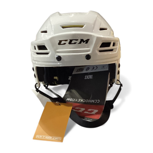 Vist Large View of Product Image Which is Used CCM TACKS 310 Hockey Helmet Only White SM