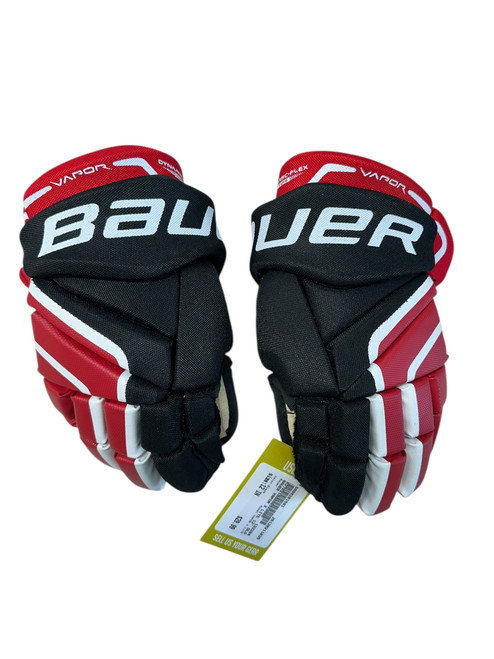 Vist Large View of Product Image Which is Used Bauer VAPOR X LITE Senior Gloves Black 12"
