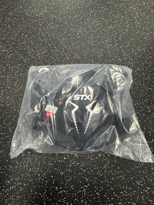 Vist Large View of Product Image Which is New STX STALLION 75 Lacrosse Shoulder Pads Black MD