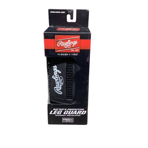 Vist Large View of Product Image Which is Used Rawlings BB/SB Shin/Foot Protector Black