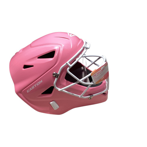 Vist Large View of Product Image Which is Used Easton JEN SCHRO MY VERY FIRST 6 1/8 - 7 Catchers Helmet w/Mask Pink One Size