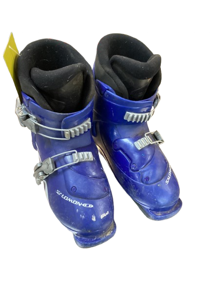 Vist Large View of Product Image Which is Used Salomon BOOTS Boys DH Ski Boot Royal Blue 205 MP - J01
