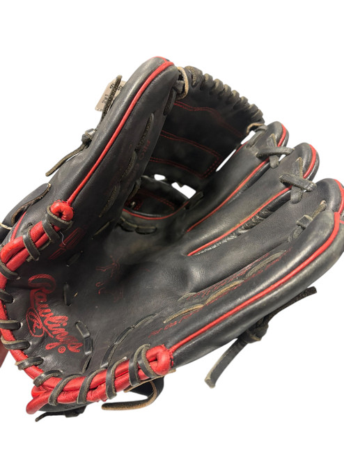 Vist Large View of Product Image Which is Used Rawlings HEART OF THE HIDE PROR205-9BCS BB/SB Glove RH Throw Black 11 3/4"