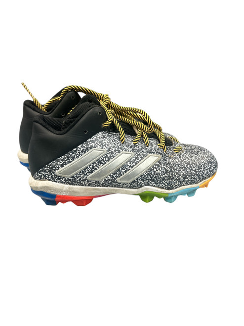 Vist Large View of Product Image Which is Used Adidas BASEBALL BB/SB Cleats Black And Grey Junior 02.5