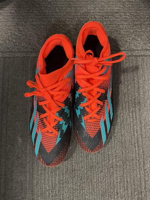 Vist Large View of Product Image Which is Used Adidas Soccer Cleats Orange Senior 7