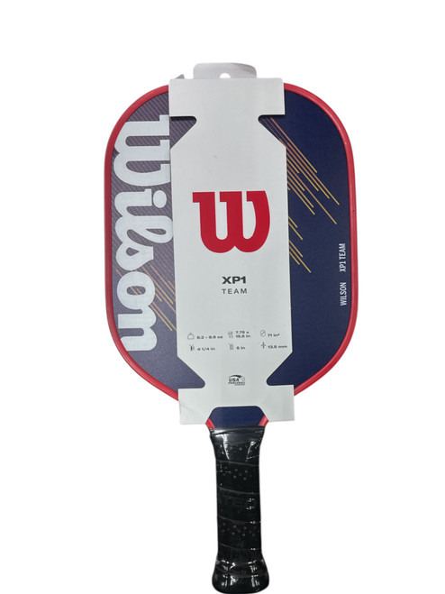 Vist Large View of Product Image Which is Used Wilson XP1 TEAM Pickleball Racquet Navy Blue