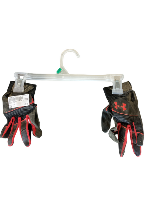 Vist Large View of Product Image Which is Used Under Armour BB/SB Batting Gloves Black MD