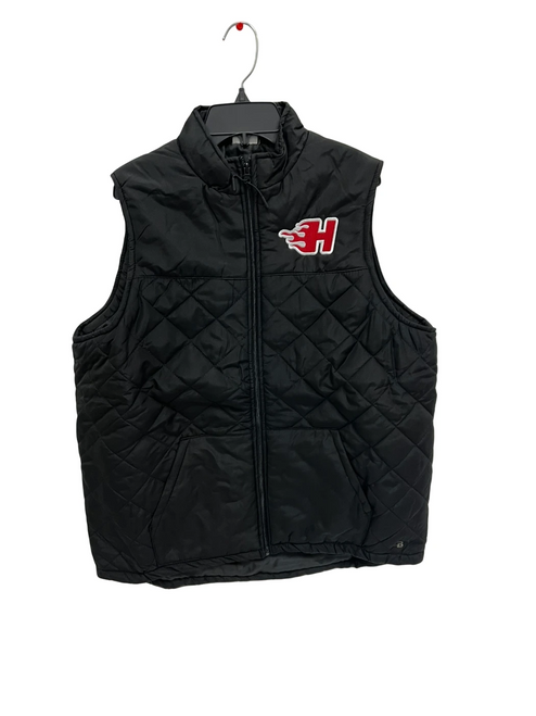 Vist Large View of Product Image Which is New Badger SG Heat Vest Womens Large Black Sleeveless Spirit Wear