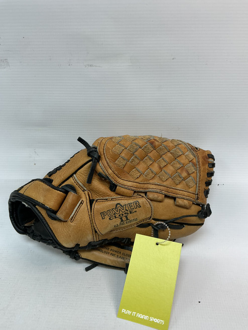Vist Large View of Product Image Which is Used Mizuno POWER CLOSE BB/SB Glove RH Throw Brown 11"