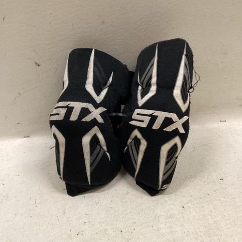 Vist Large View of Product Image Which is Used STX STINGER Lacrosse Arm Pads/Guards Black And Red XS