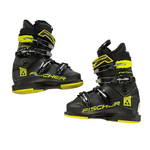 Vist Large View of Product Image Which is Used Fischer RC4 60 JR Boys DH Ski Boot Black 225 MP - J04.5 - W5.5