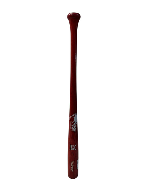 Vist Large View of Product Image Which is Used Viper PRO MAPLE BB/SB Wood Bat Red 29"