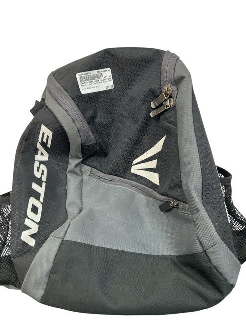 Vist Large View of Product Image Which is Used Easton BACK PACK BLACK/GREY BB/SB Player Backpack Black And Grey