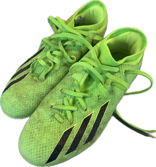 Vist Large View of Product Image Which is Used Adidas Soccer Cleats Green Senior 5