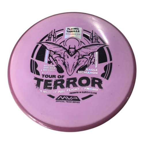 Vist Large View of Product Image Which is Used MVP TOUR OF TERROR Disc Golf Mid Range Purple 178g