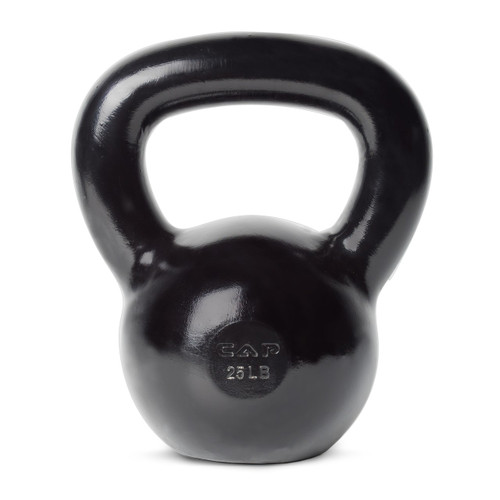 Vist Large View of Product Image Which is CAP ENAMEL COATED CAST IRON KETTLEBELL 25LB SDK2025