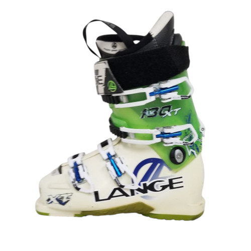 Vist Large View of Product Image Which is Used Lange XT 130 Mens DH Ski Boot White 255 MP - M07.5 - W08.5