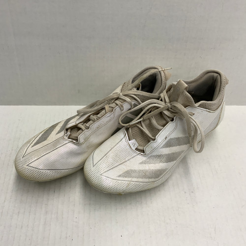 Vist Large View of Product Image Which is Used Adidas Adult FB Cleats White Senior 11.5