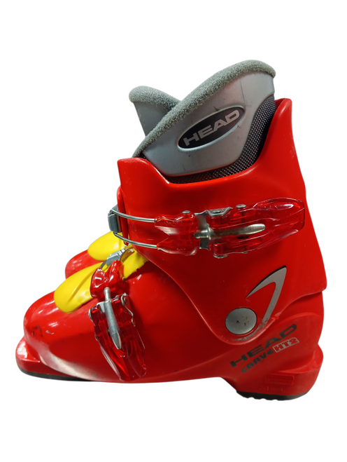 Vist Large View of Product Image Which is Used Head CARVE HT2 Boys DH Ski Boot Red 205 MP - J01