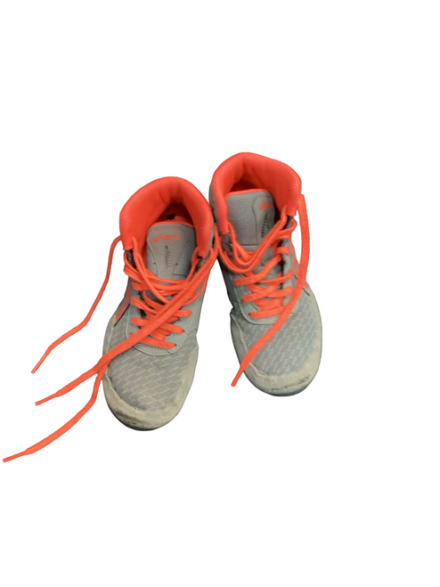 Vist Large View of Product Image Which is Used Asics Wrestling Shoes Orange Junior 02