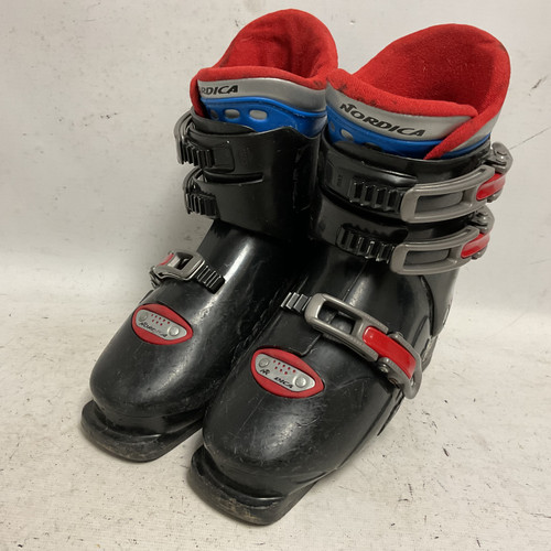 Vist Large View of Product Image Which is Used Nordica SUPER 0.3 Boys DH Ski Boot Black And Red 240 MP - J06 - W07