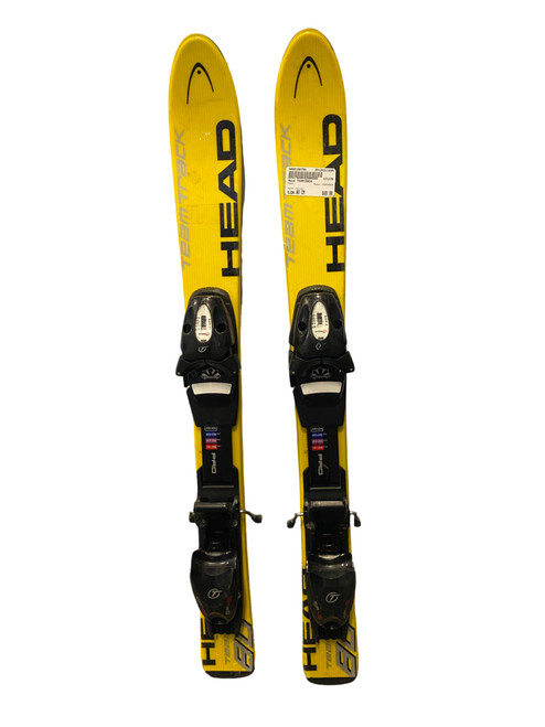 Vist Large View of Product Image Which is Used Head TEAMTRACK Boys DH Ski/Binding Yellow 80 cm