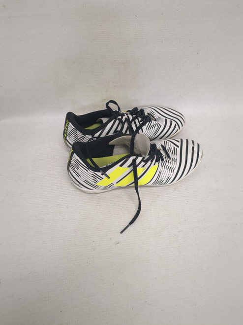 Vist Large View of Product Image Which is Used Adidas Soccer Indoor Shoes White Junior 06