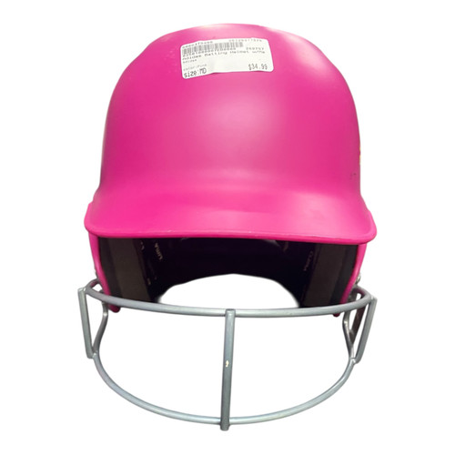 Vist Large View of Product Image Which is Used Adidas Batting Helmet w/Mask Pink MD