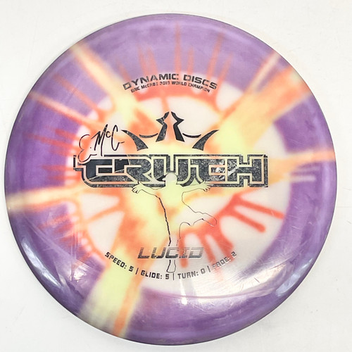 Vist Large View of Product Image Which is Used Dynamic Discs EMAC LUCID TRUTH Disc Golf Mid Range Purple 178g