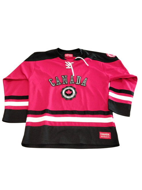 Vist Large View of Product Image Which is Used Hockey Practice Jersey Red LG