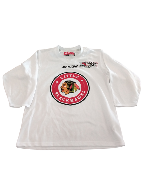 Vist Large View of Product Image Which is Used CCM Hockey Practice Jersey White S/M
